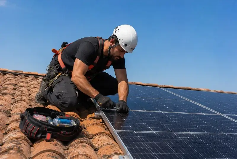 Maintenance et monitoring de panneaux solaires à Saint-Mamet